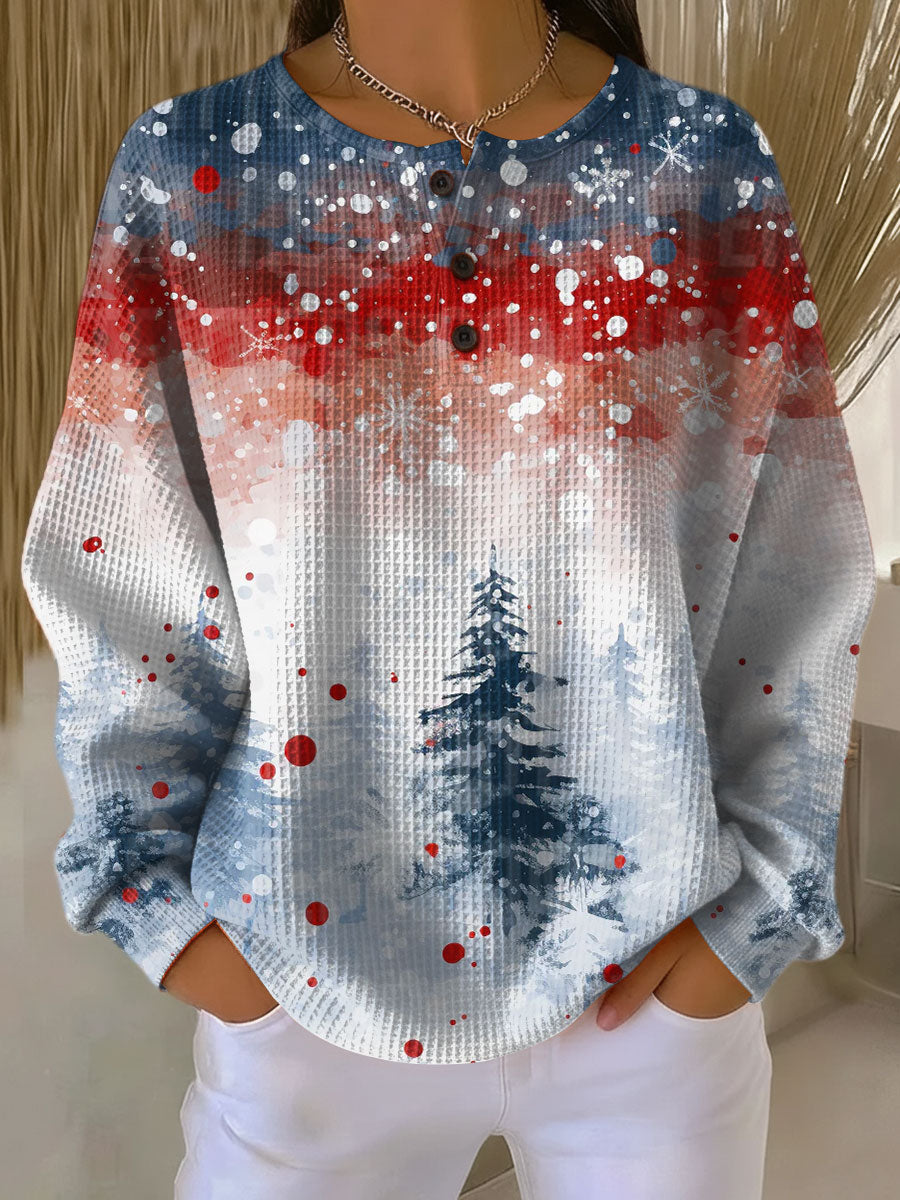 Alva™ - Maglione con Motivo di Albero di Natale Morbido