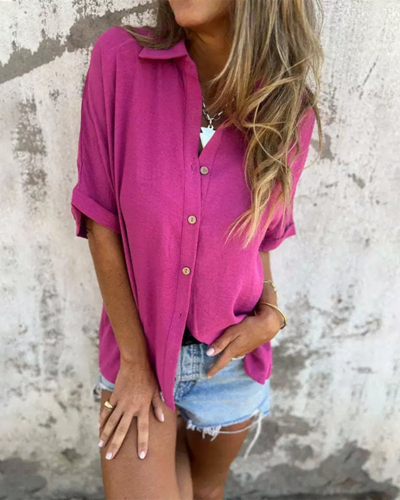 Sirena | Camicia Casual con Colore e Stile – Per un'Eleganza Senza Sforzo