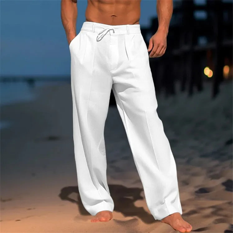 Nathan™ - Pantaloni in cotone unito