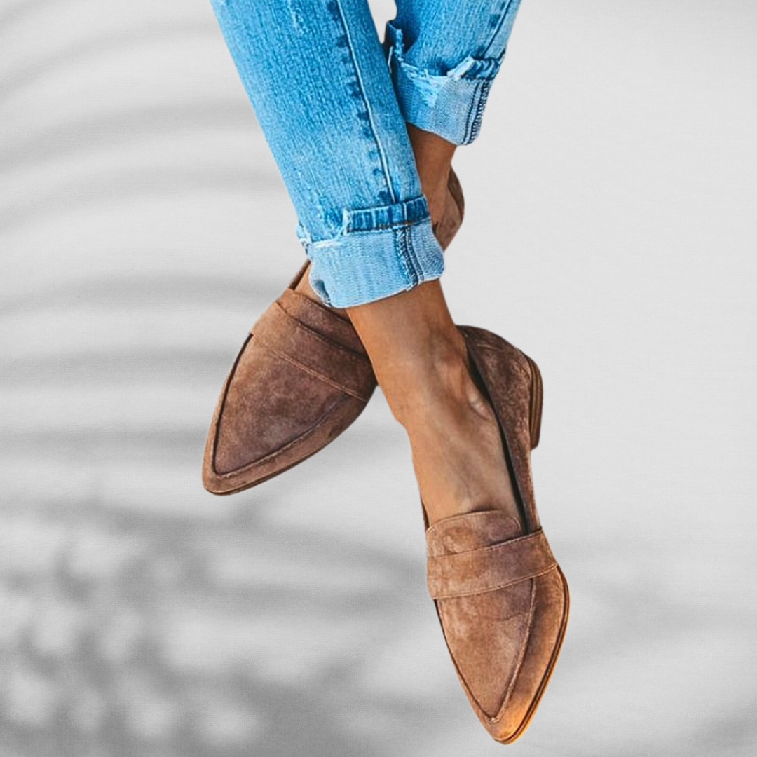 MALINA™ | Mocassini in suede a punta