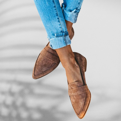 MALINA™ | Mocassini in suede a punta