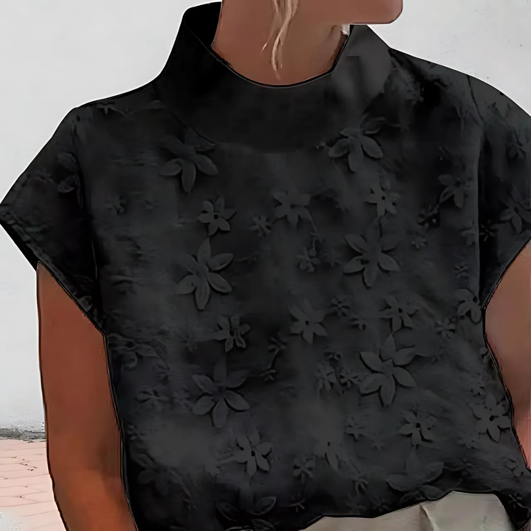 Doutzen | Con colletto alto unito ricamato