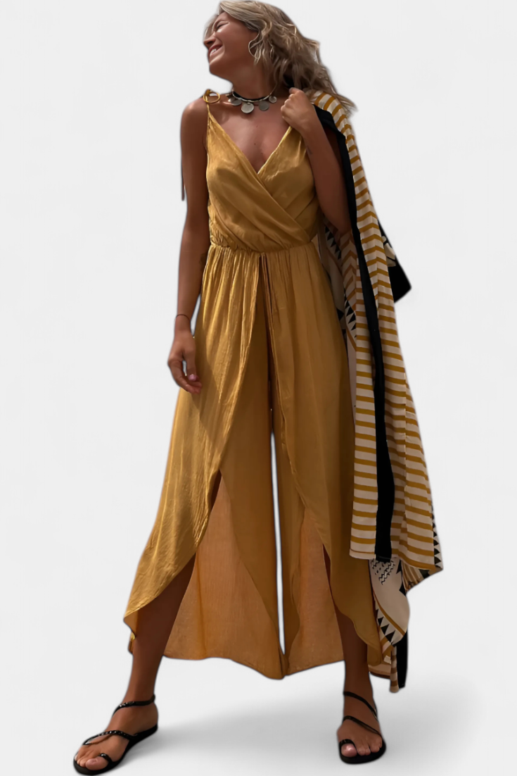 Combinazione Donatila in Cotone Lavato con Aperture Laterali