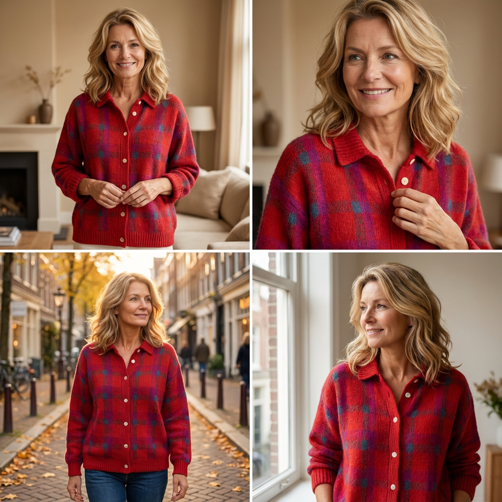 Valeria™ – Elegante maglione a quadri