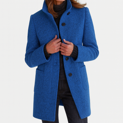 Cappotto da donna in lana classico con bottoni