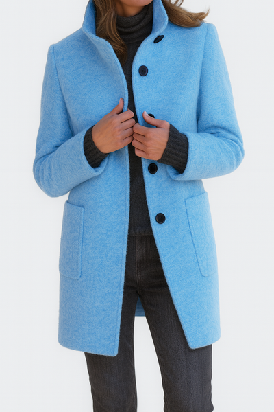 Cappotto da donna in lana classico con bottoni