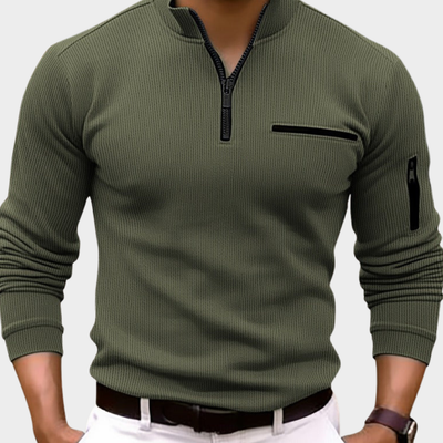 KOWALSKI | MAGLIONE CON MANICHE LUNGHE E ZIP