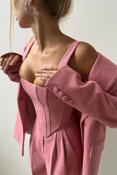 Dolce™ - Set di tre pezzi con blazer doppiopetto