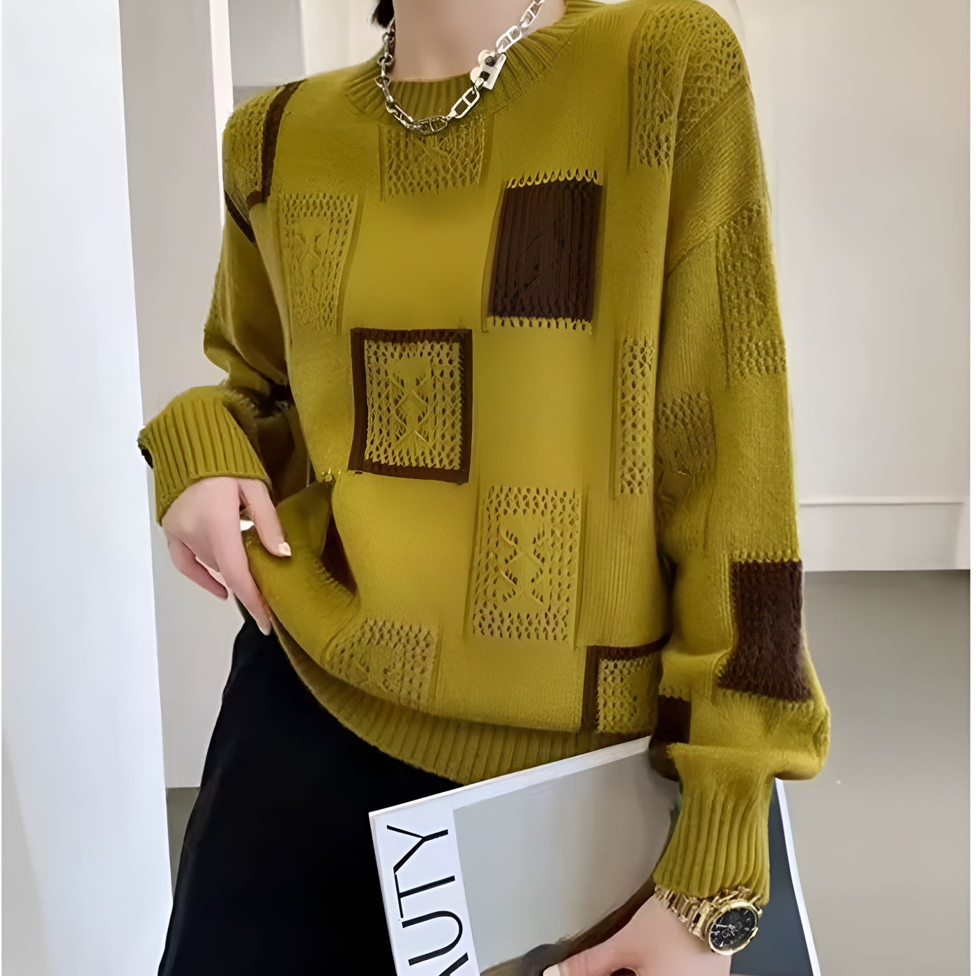 Alida – Maglione in maglia