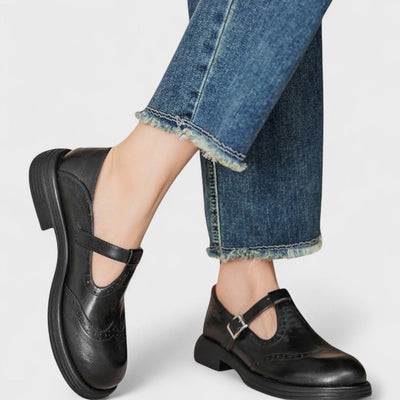 Elisa - Eleganza e Comfort Tacco in Pelle