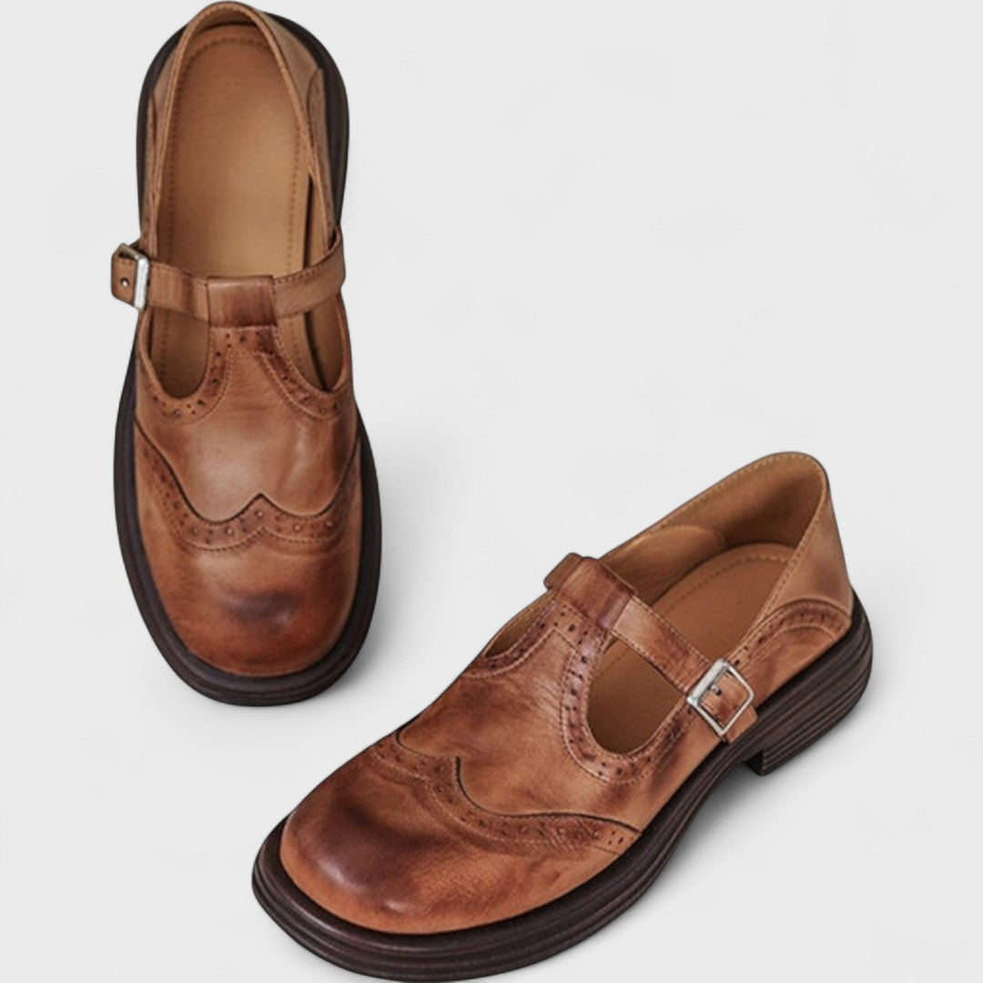 Elisa - Eleganza e Comfort Tacco in Pelle